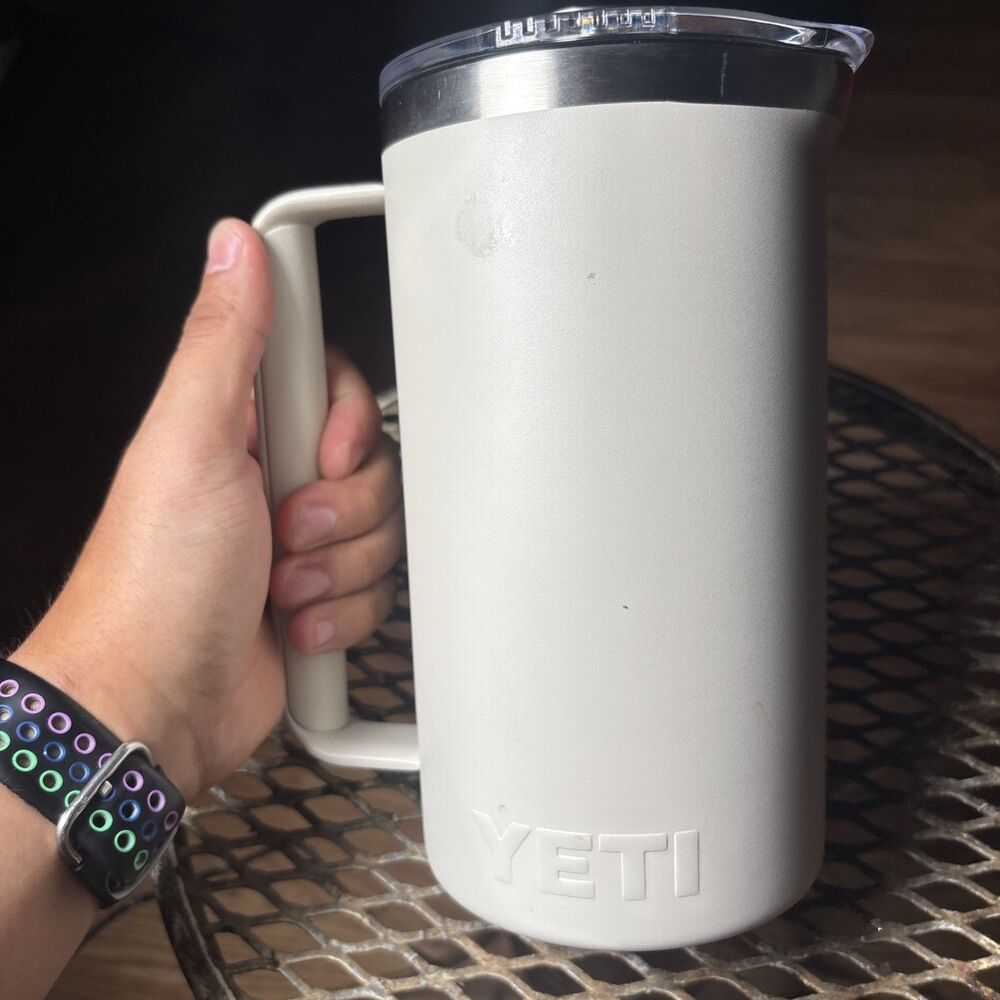 Yeti Rambler French Press 34oz White Twist Lock Top